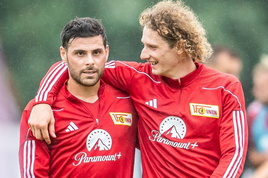 Kevin Volland (l.) und Alex Kral: Union Berlin könnte eine schwere Gruppe in der Champions League drohen.