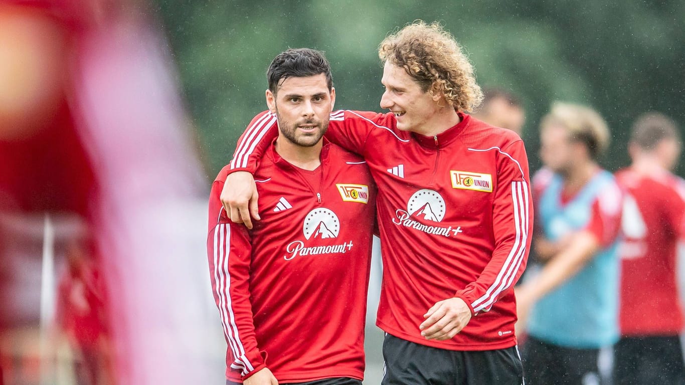 Kevin Volland (l.) und Alex Kral: Union Berlin könnte eine schwere Gruppe in der Champions League drohen.