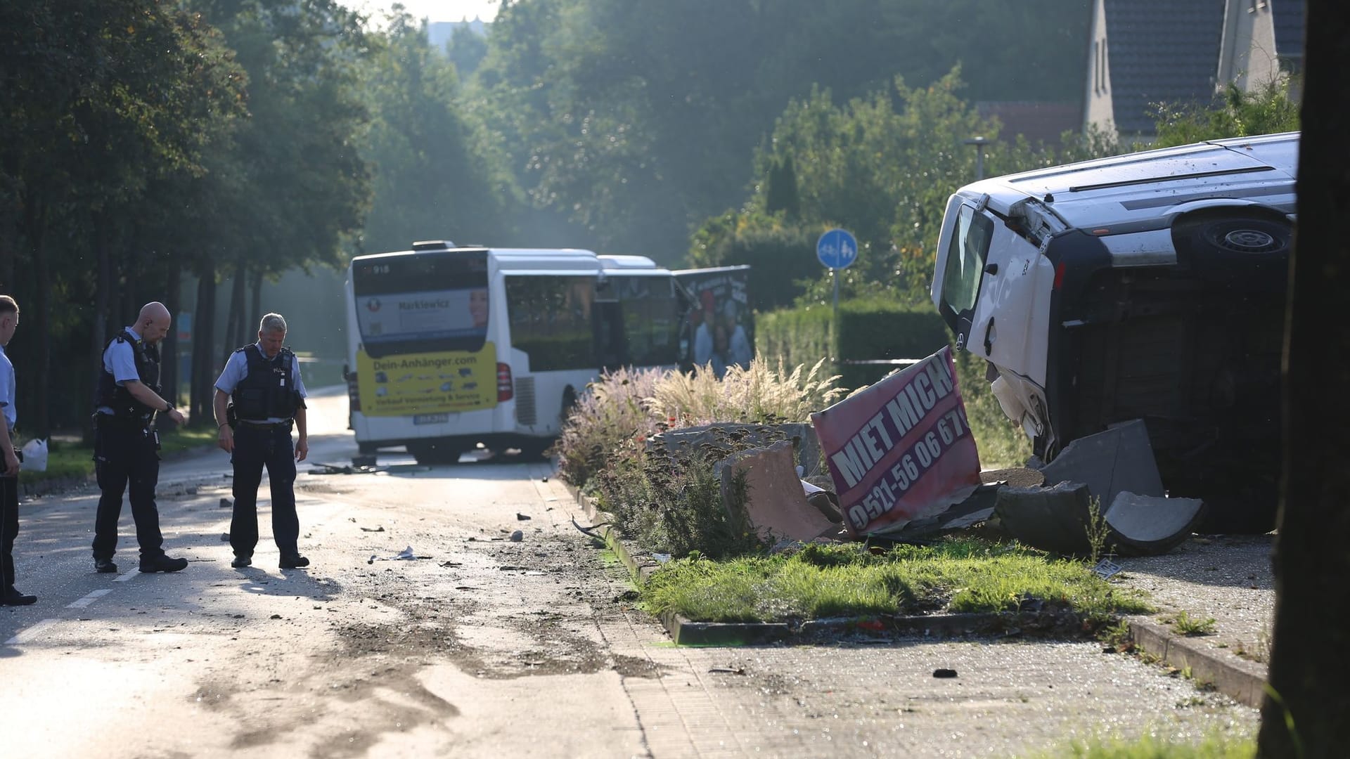 Bus-Unfall in Bielefeld Bus-Unfall in Bielefeld