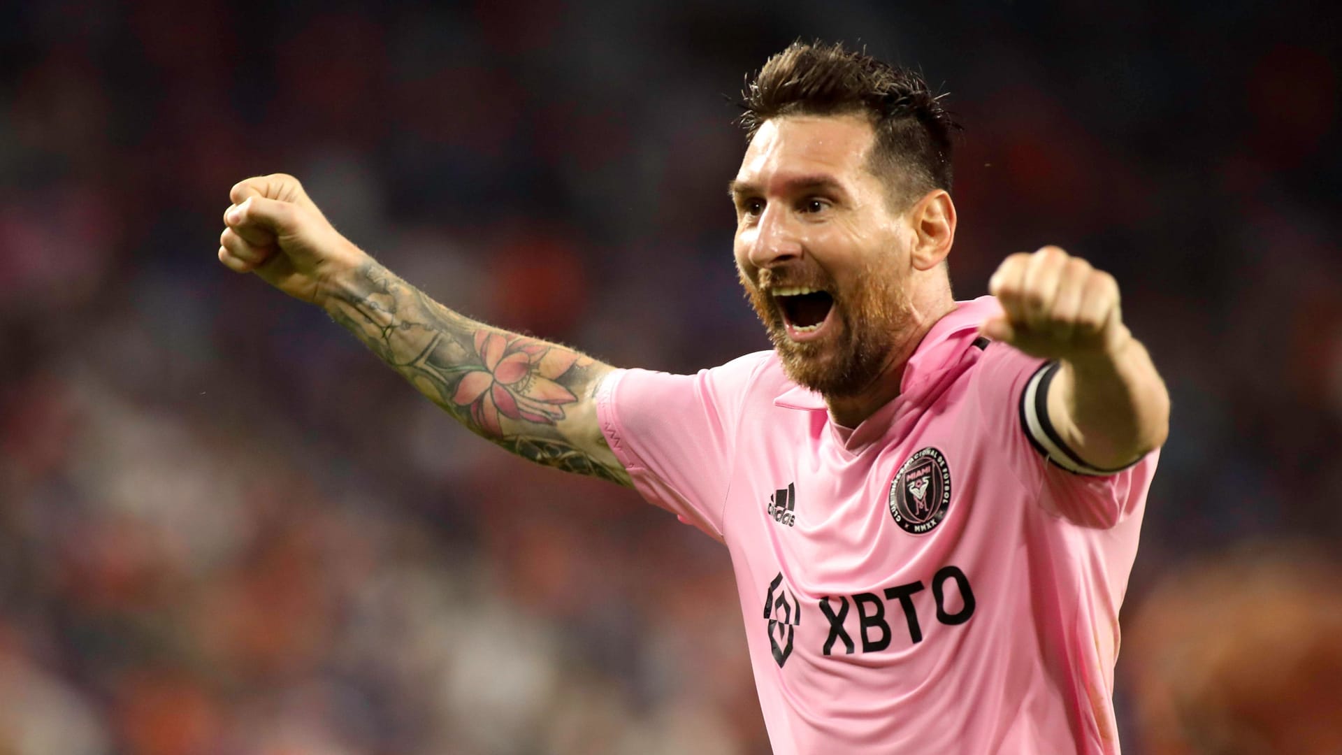 Lionel Messi jubelt: Mit Inter Miami steht er bereits im nächsten Finale. Lionel Messi jubelt: Mit Inter Miami steht er bereits im nächsten Finale.