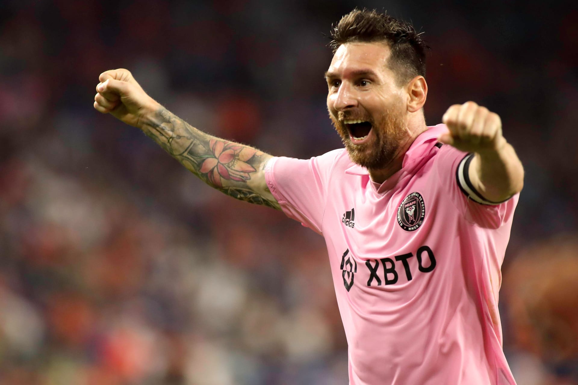 Lionel Messi jubelt: Mit Inter Miami steht er bereits im nächsten Finale.