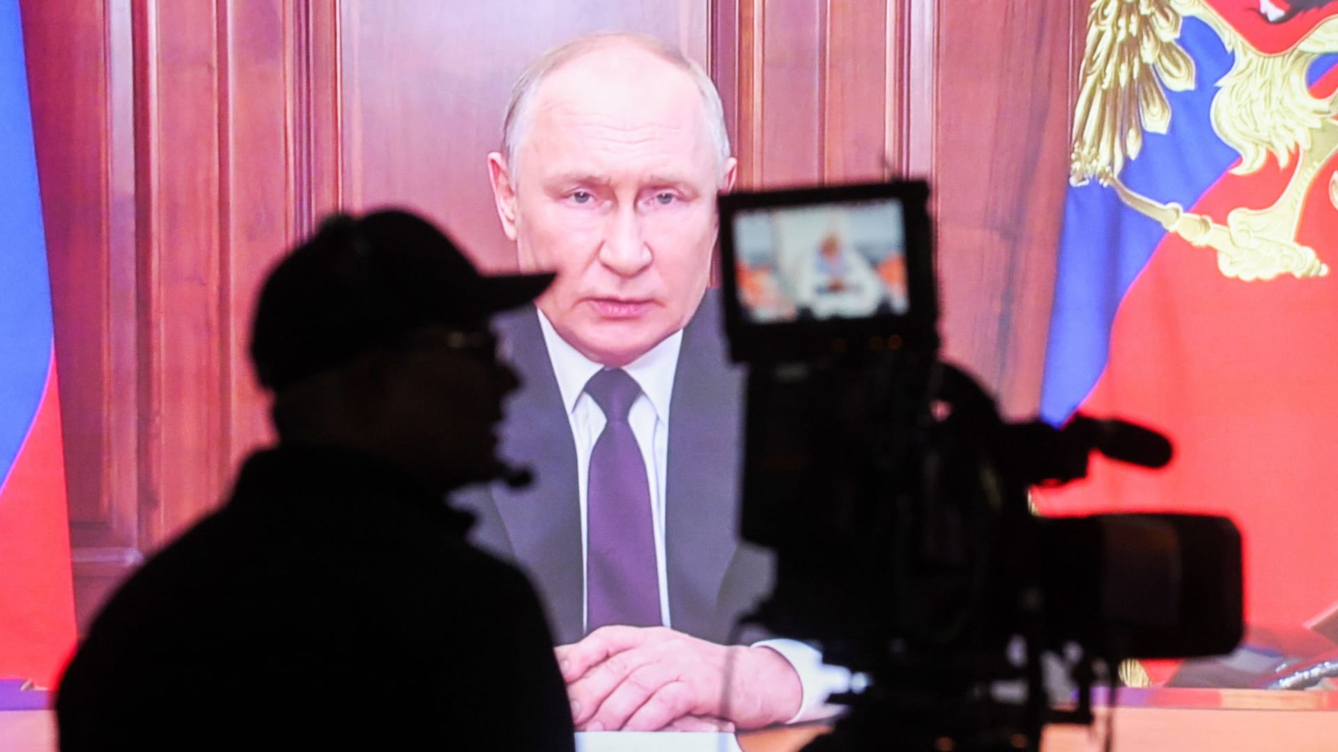 Wladimir Putin auf dem Brics-Gipfel: In Südafrika war der russische Präsident per Videoschalte anwesend.
