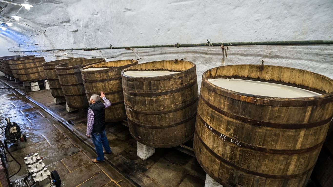 Hier gärt es: Wer möchte, kann in der Brauerei auch eine Zeitreise zurück in das Jahr 1842 machen und das Bier nach traditioneller Brauart probieren.