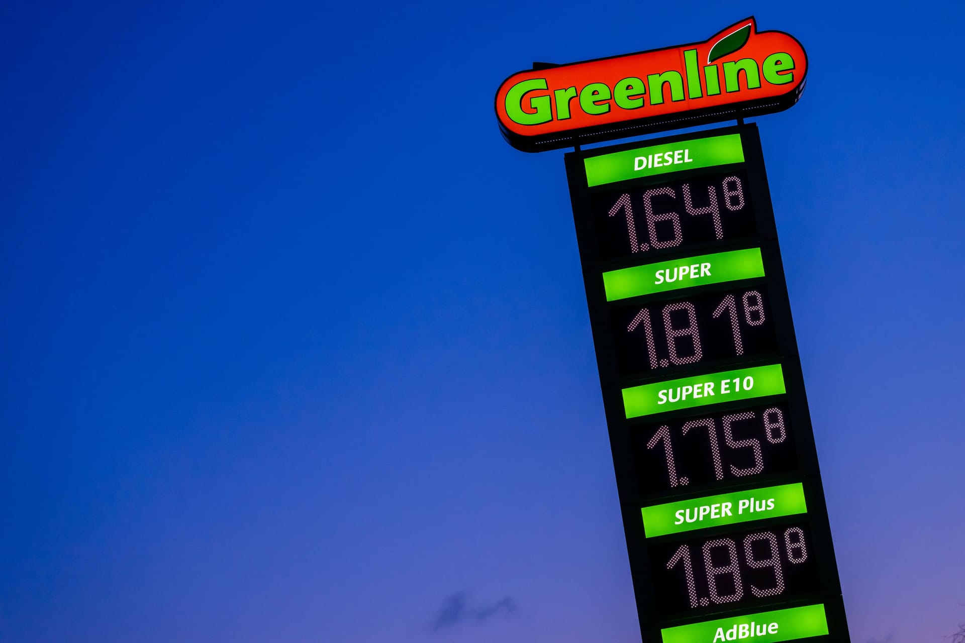 Eine Tankstelle in Wölkau in der Oberlausitz (Symbolbild):