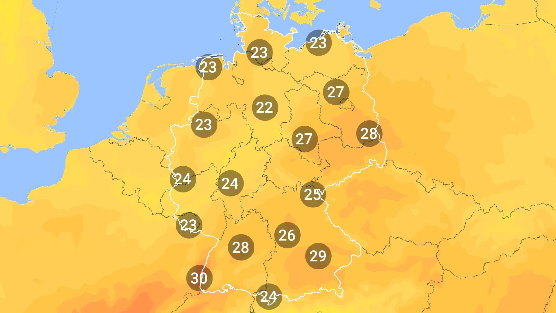Regenradar für Düren