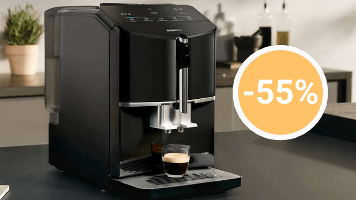 Deal des Tages bei Lidl: Mit dem Vollautomaten von Siemens zaubern Sie täglich köstliche Kaffeespezialitäten.
