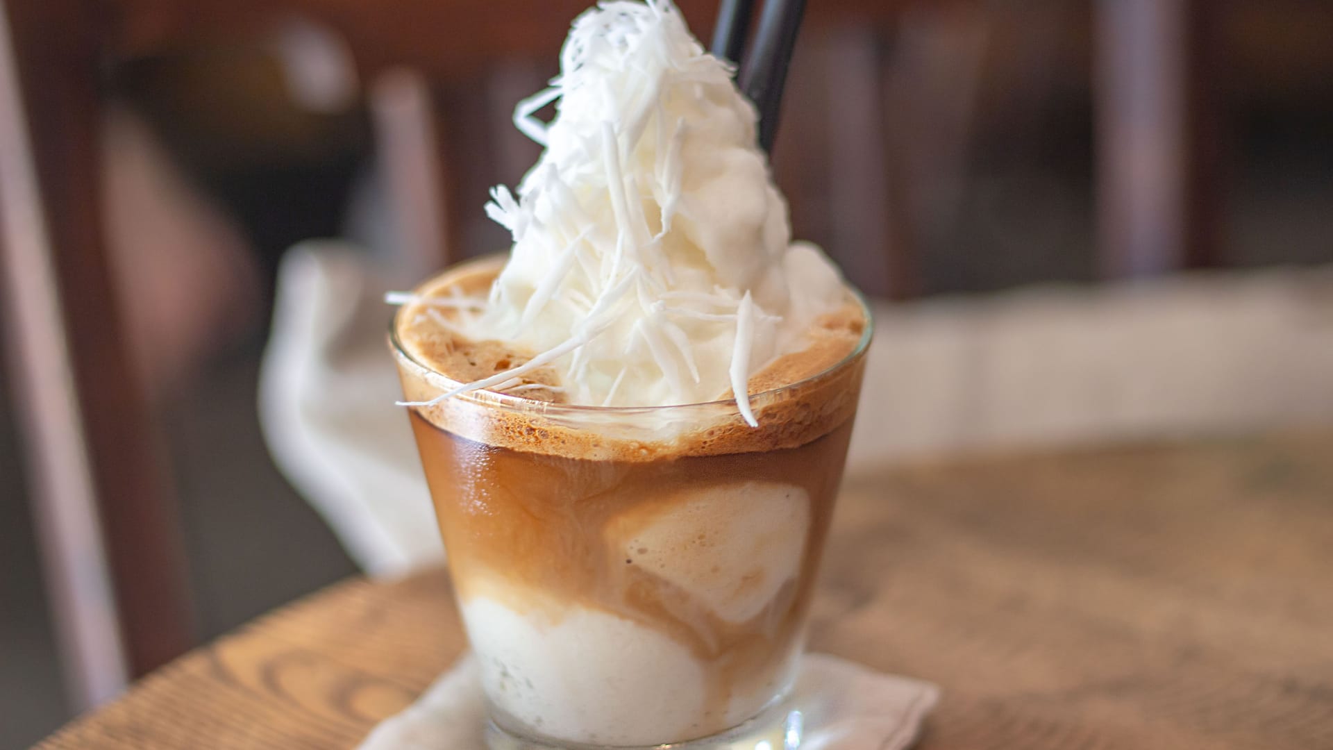 Vietnamesischer Kokosnuss-Kaffee: Cremiger Koffeinkick.