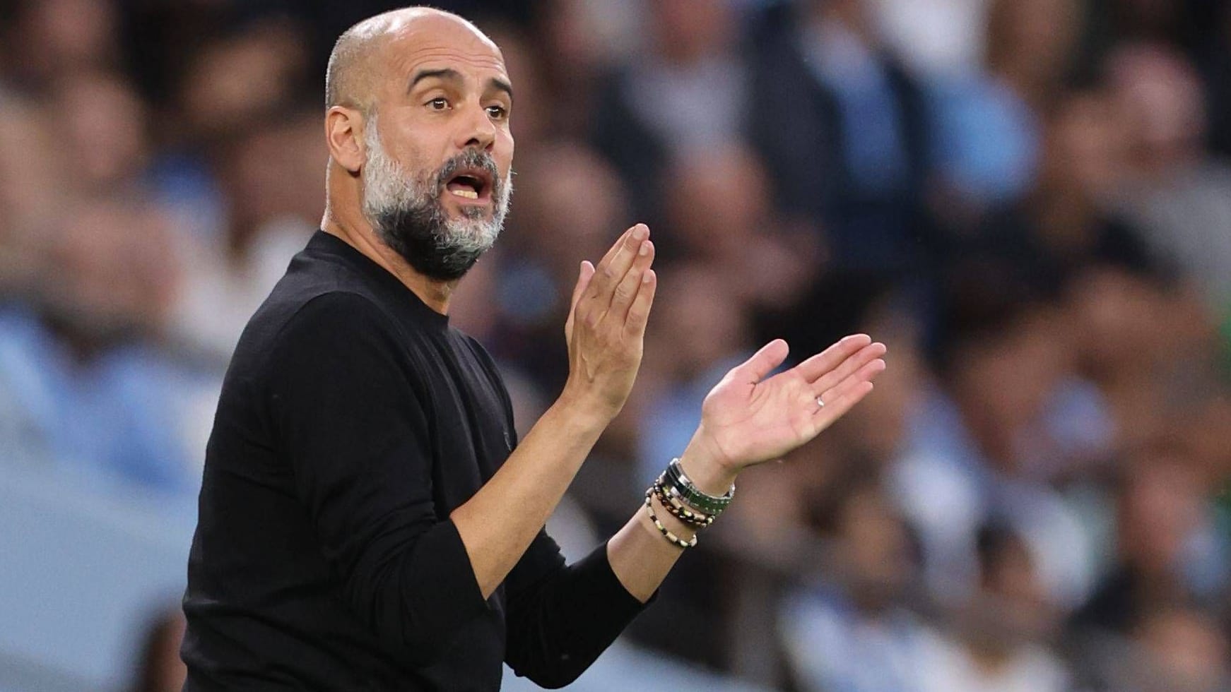 Pep Guardiola: Auf den Spanier müssen die "Skyblues" vorerst verzichten. Pep Guardiola: Auf den Spanier müssen die "Skyblues" vorerst verzichten.