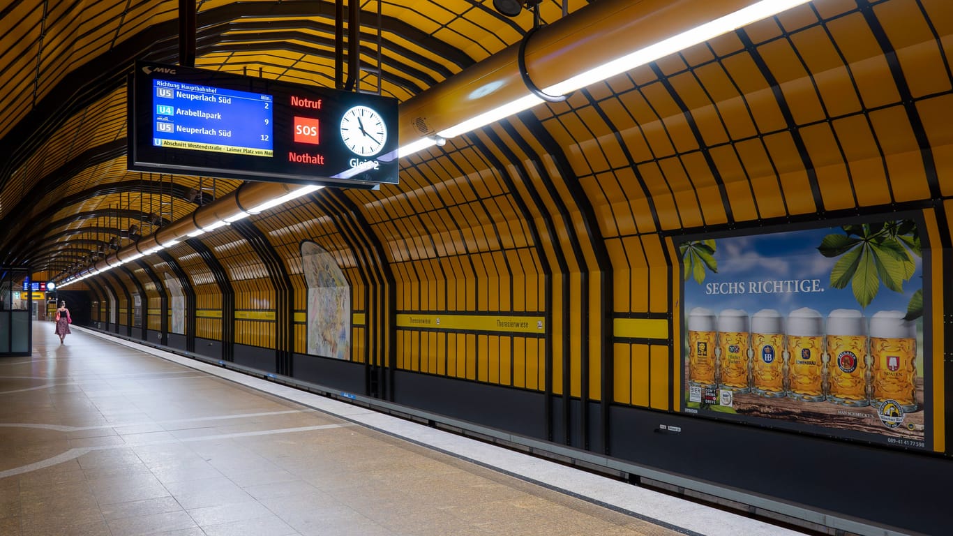 Der U-Bahnhof Theresienwiese (Symbolbild): Hier ist es zu der Tat gekommen.
