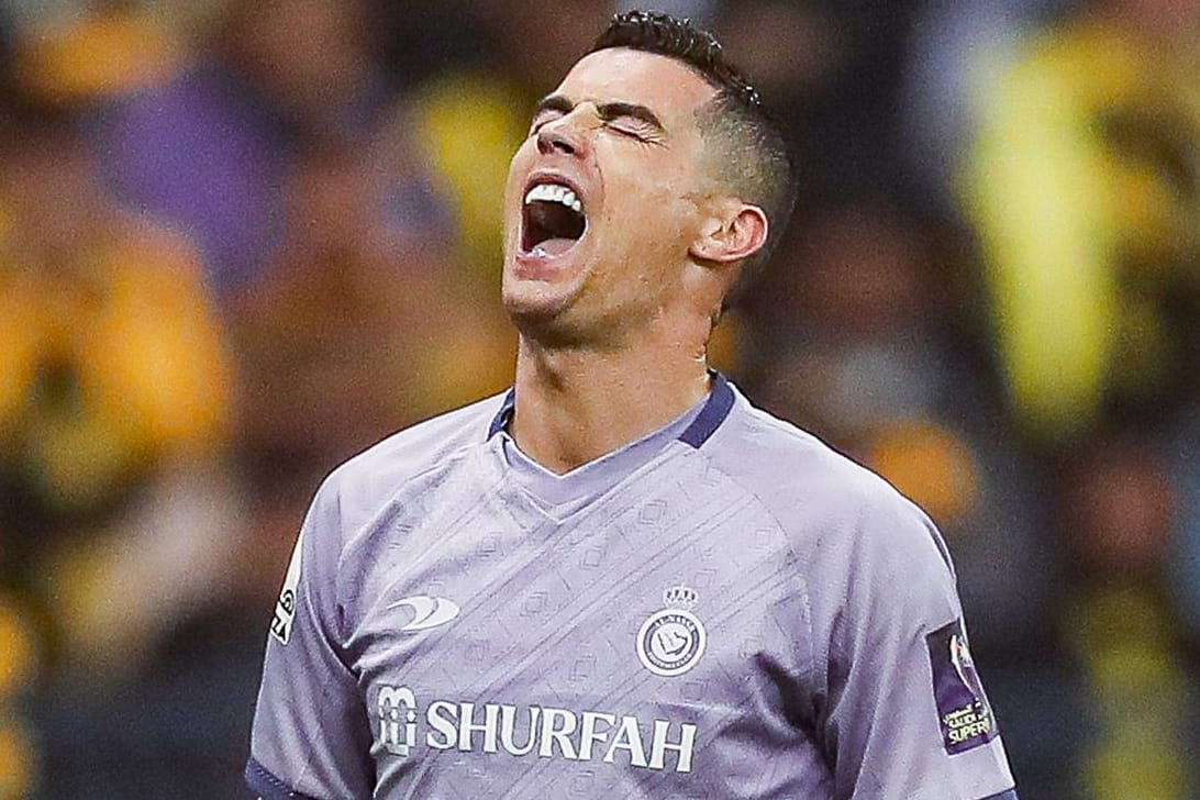 Ein Traum in Flieder: Cristiano Ronaldo spielt seit Januar 2023 für al-Nassr in Saudi-Arabien.