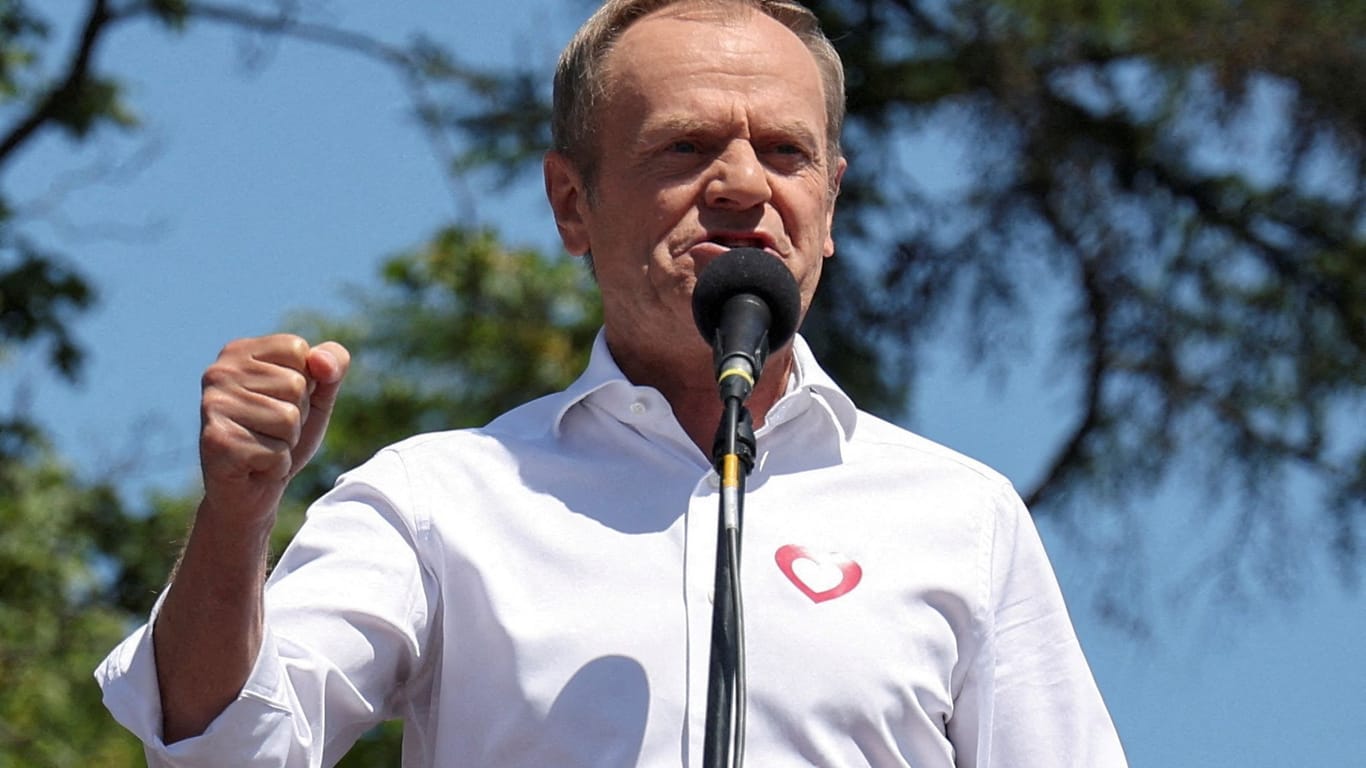 Oppositionspolitiker Donald Tusk fordert die Regierungspartei heraus.