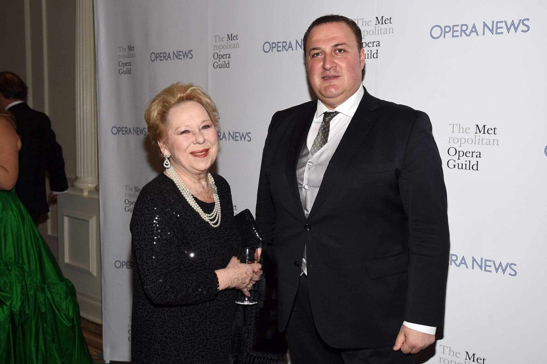 Renata Scotto mit Kollege George Gagnidze im Jahr 2015