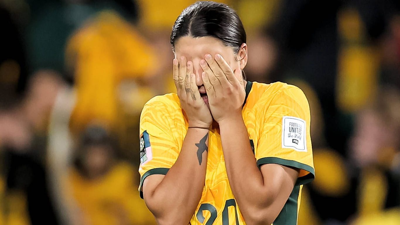 Sam Kerr: Ihr 1:1 reichte nicht. Australien hat keine Chance mehr auf den WM-Titel.