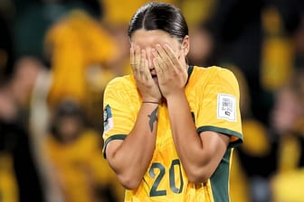 Sam Kerr: Ihr 1:1 reichte nicht. Australien hat keine Chance mehr auf den WM-Titel.