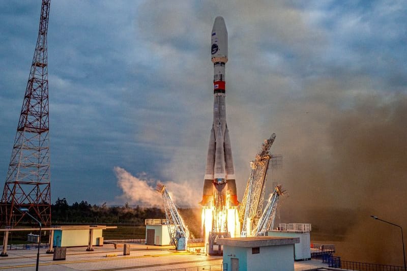 Eine russische Rakete mit der automatischen Mondlandestation "Luna-25" startete vor einer Woche vom Weltraumbahnhof Wostotschny im Fernen Osten Russlands.