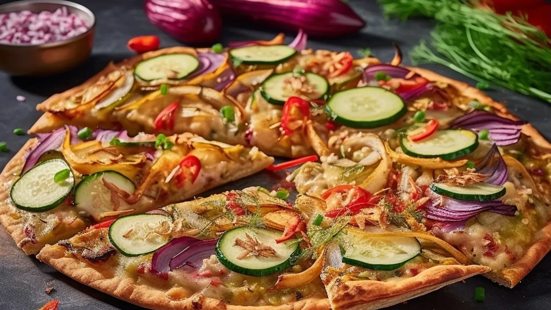 Veganer Flammkuchen