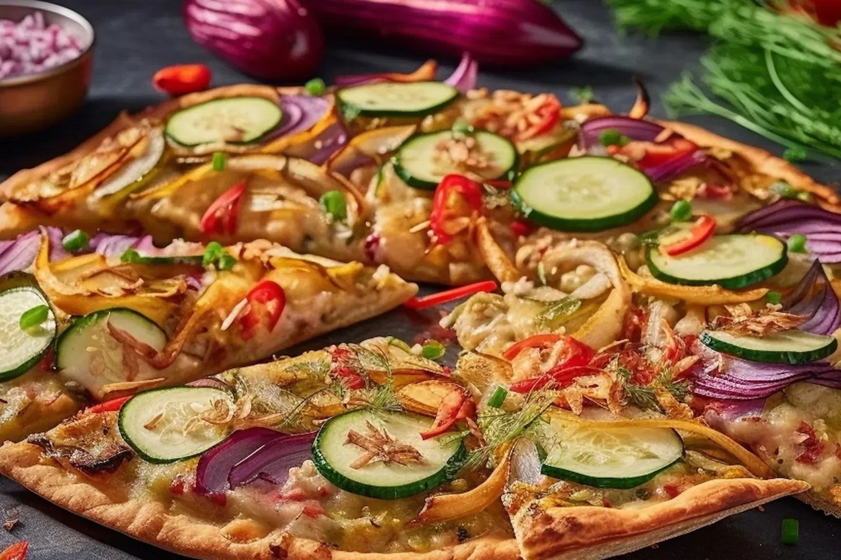 Veganer Flammkuchen