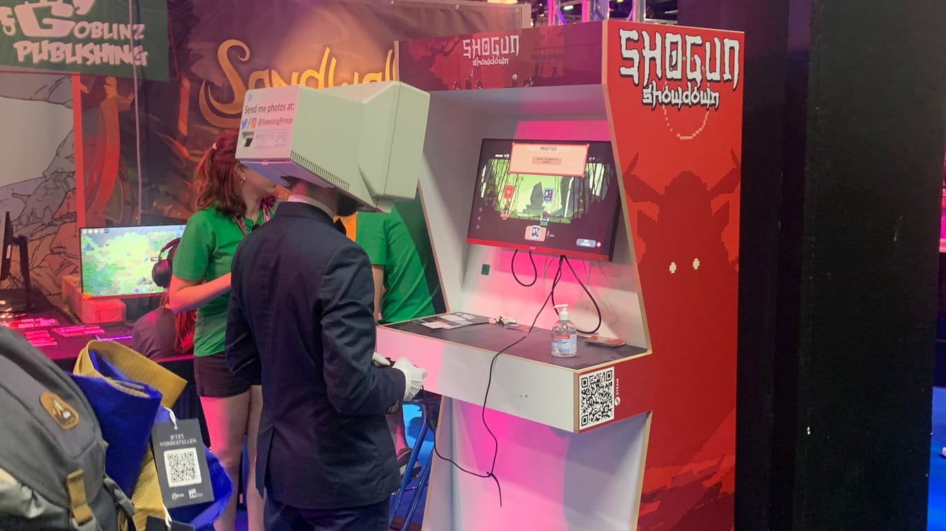 Gamescom 2023: Im Retrobereich finden sich auch klassische Spielautomaten.