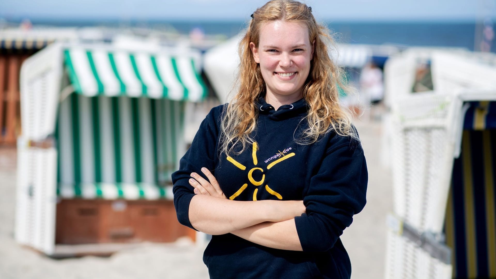 Strandwärterin Larissa Fichtner auf Wangerooge