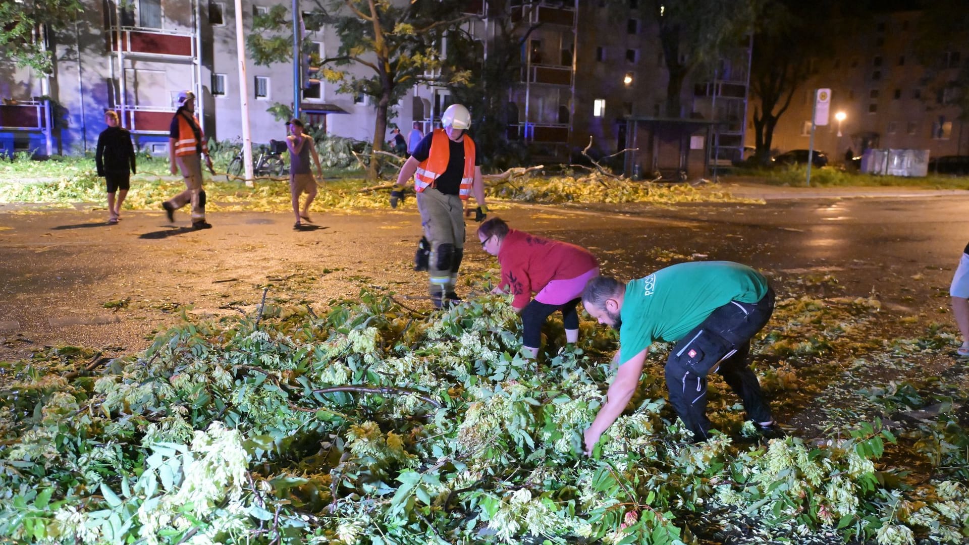 Unwetter in Brandenburg/Havel hinterlässt große Schäden