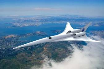 Geplanter NASA-Überschallflieger: Er soll doppelt so schnell sein wie die Concorde, die vor zwei Jahrzehnten außer Dienst gestellt wurde. Im Vergleich zu den heutigen großen Passagierflugzeugen (Reisegeschwindigkeit: etwa 1.000 km/h) wäre das neue Flugzeug sogar fünfmal schneller.