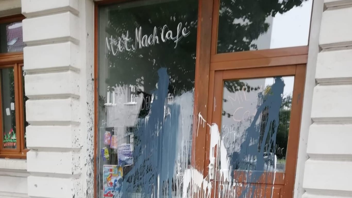 Das Mit-Mach-Café in Wurzen: Die Betreiber wollen ihr Engagement trotz der Angriffe fortsetzen.