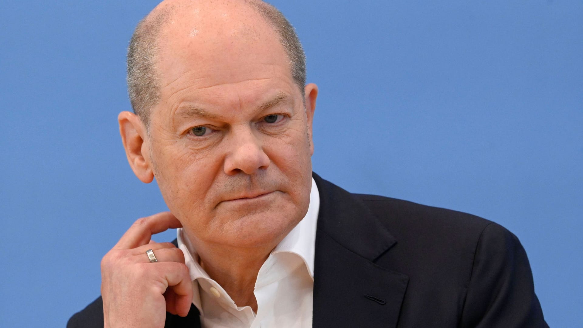 Sicher doch: Olaf Scholz bei seiner Sommerpressekonferenz zu aktuellen Themen in Berlin.