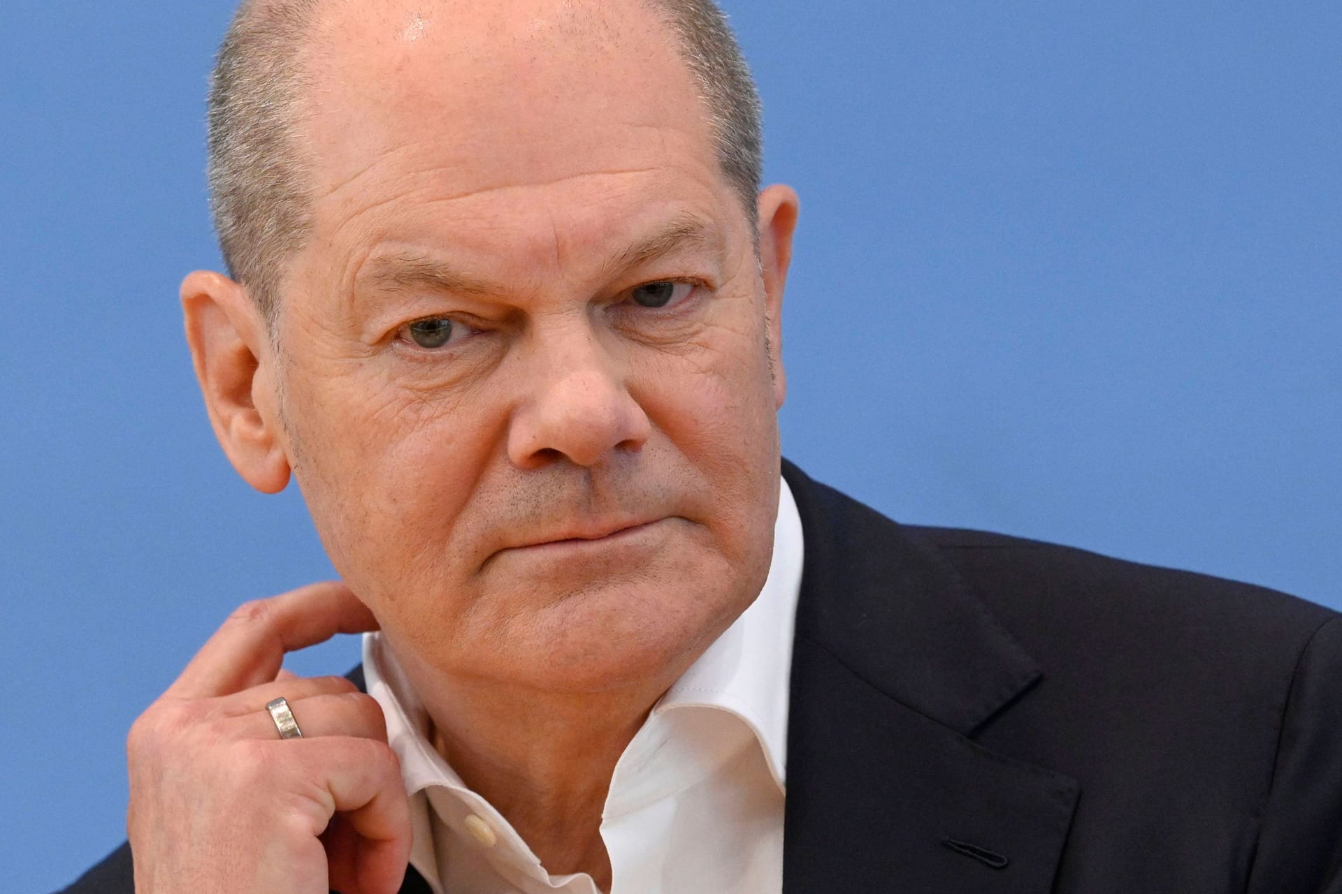 Sicher doch: Olaf Scholz bei seiner Sommerpressekonferenz zu aktuellen Themen in Berlin.