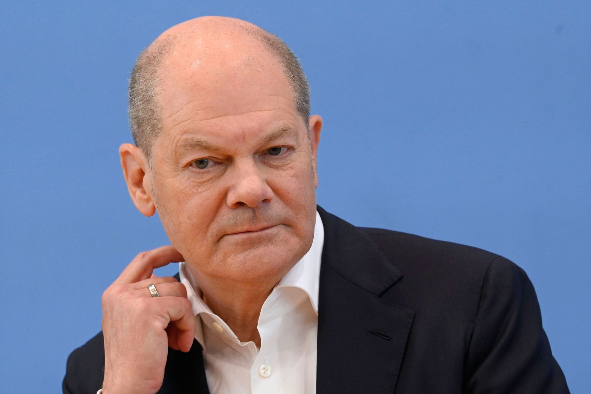 Sicher doch: Olaf Scholz bei seiner Sommerpressekonferenz zu aktuellen Themen in Berlin.