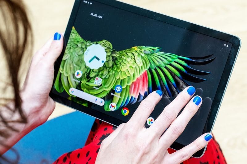 Schillernd: Auf Googles neuem Tablet erscheinen die Farben sehr gesättigt.