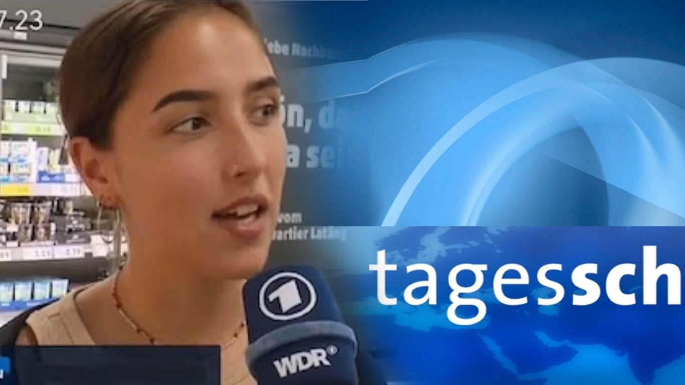 Screenshot des umstrittenen ARD-Beitrags: Eine WDR-Mitarbeiterin gab ein Interview.