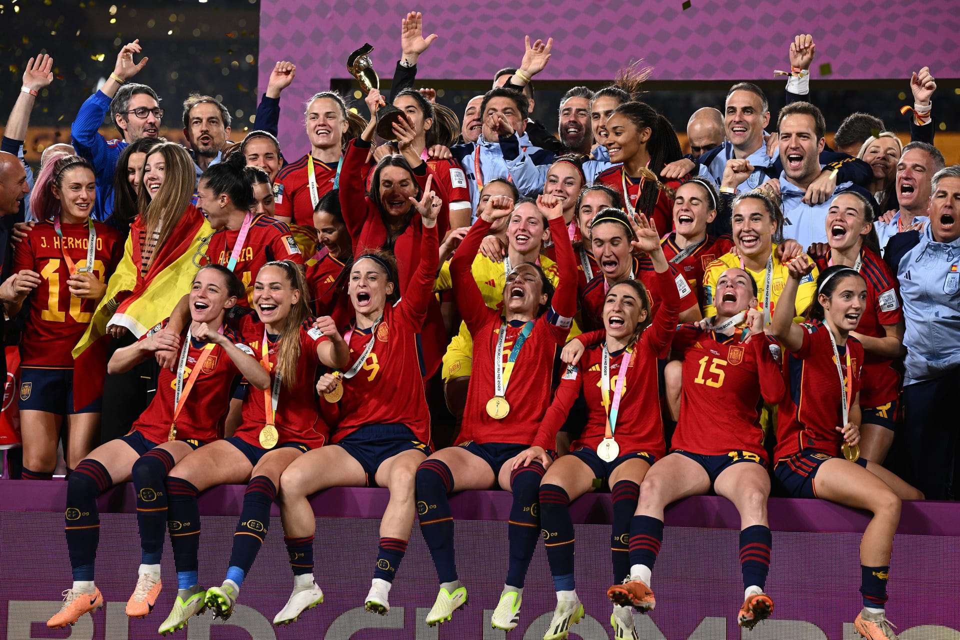 Spanien: Das Team ist erstmal Weltmeister geworden.