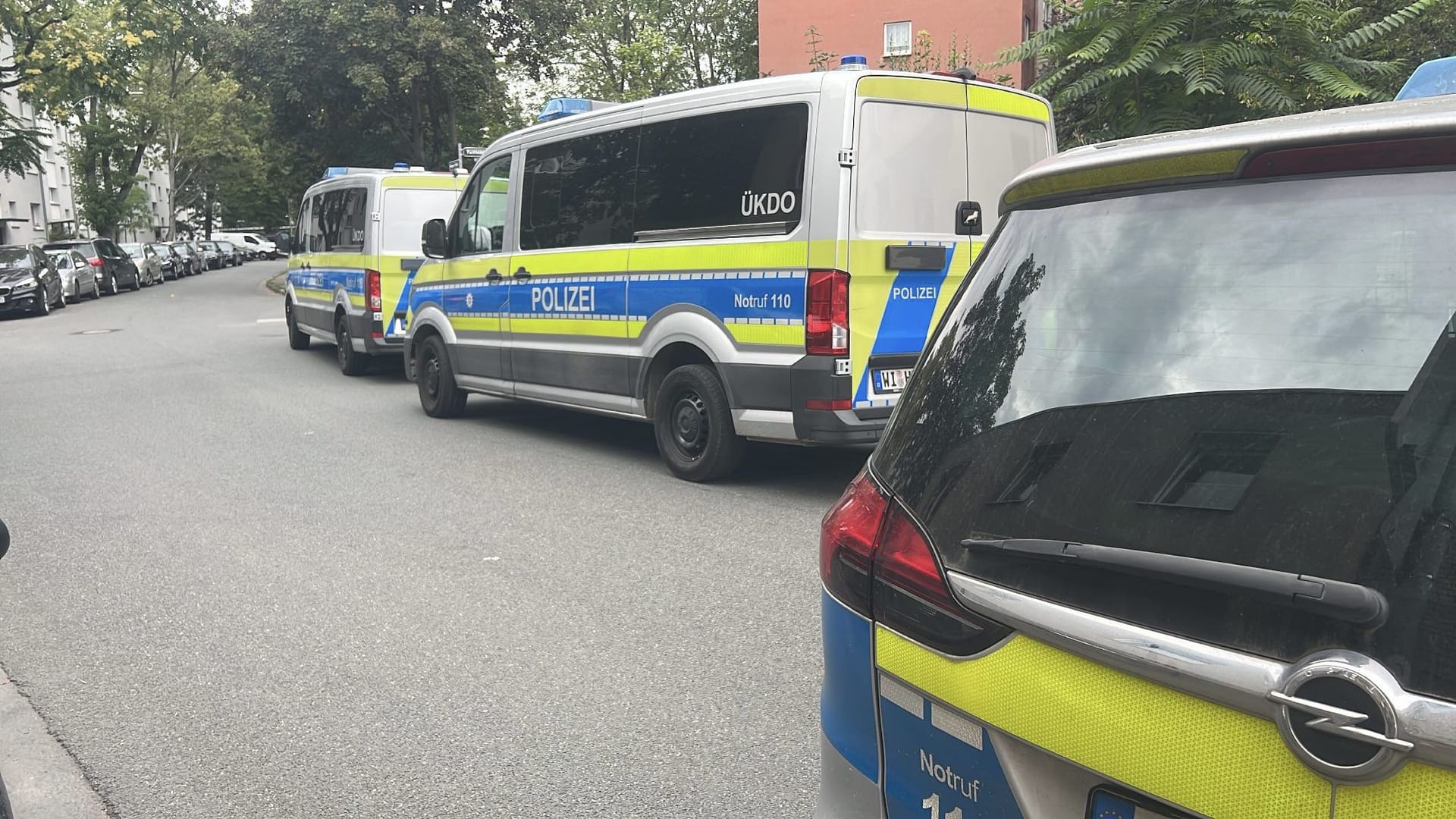 Großeinsatz der Polizei in Frankfurt-Fechenheim: Ein Mann wurde festgenommen.