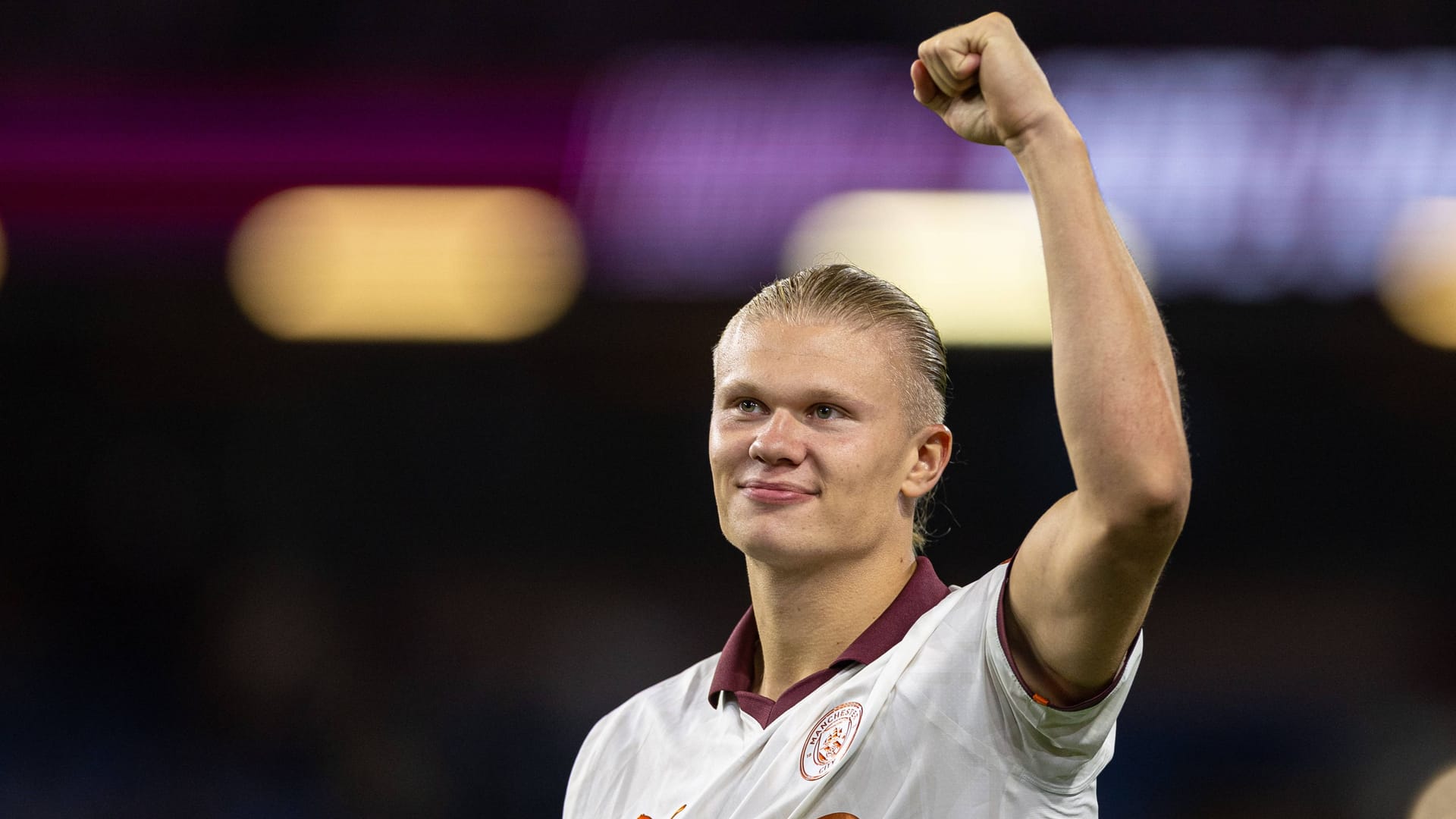 Erling Haaland: Der Norweger traf erneut doppelt für Manchester City. Erling Haaland: Der Norweger traf erneut doppelt für Manchester City.