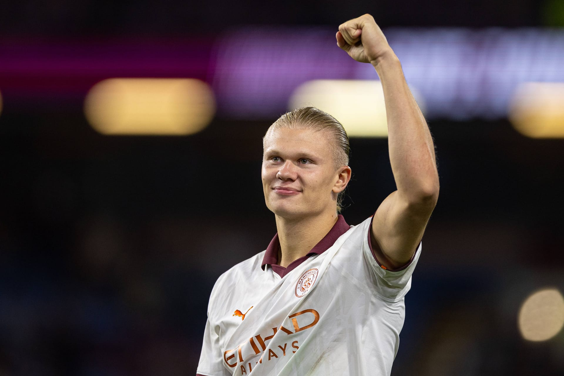Erling Haaland: Der Norweger traf erneut doppelt für Manchester City.
