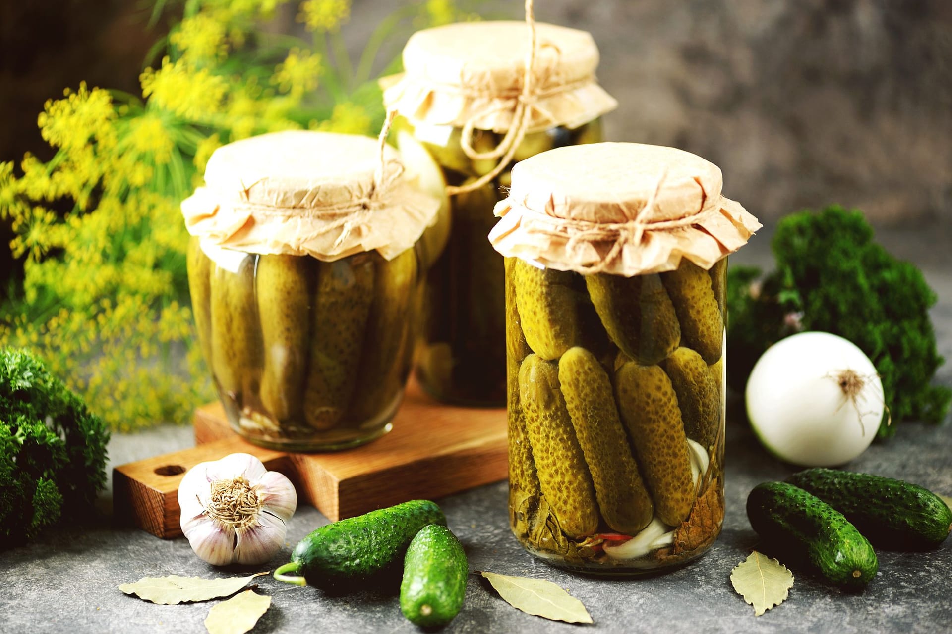 Eingekochte Gurken sind ein beliebter Snack für zwischendurch.