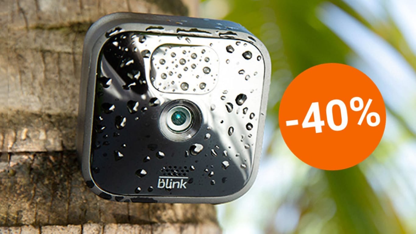 Die Überwachungskamera Blink Outdoor von Amazon ist heute im Angebot stark reduziert.