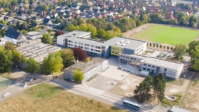 Sekundarschule in Petershagen-Lahde: Am Donnerstag gab es hier einen Amok-Alarm.