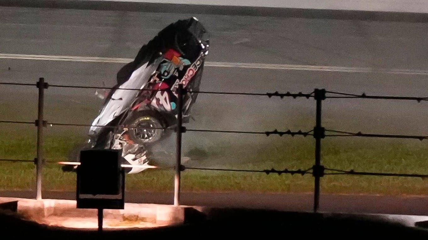 Ryan Preece: Der Rennfahrer überschlug sich mit seinem Wagen gleich mehrfach.