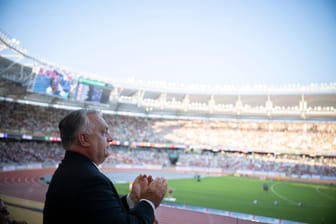 Orbán Viktor a Nemzeti Atlétikai Központban