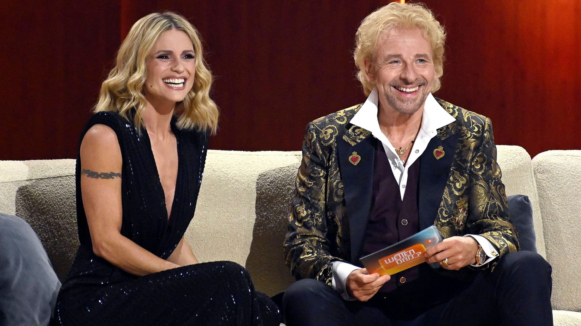 Michelle Hunziker und Thomas Gottschalk: Sie moderierten "Wetten, dass..?" zuletzt Seite an Seite.