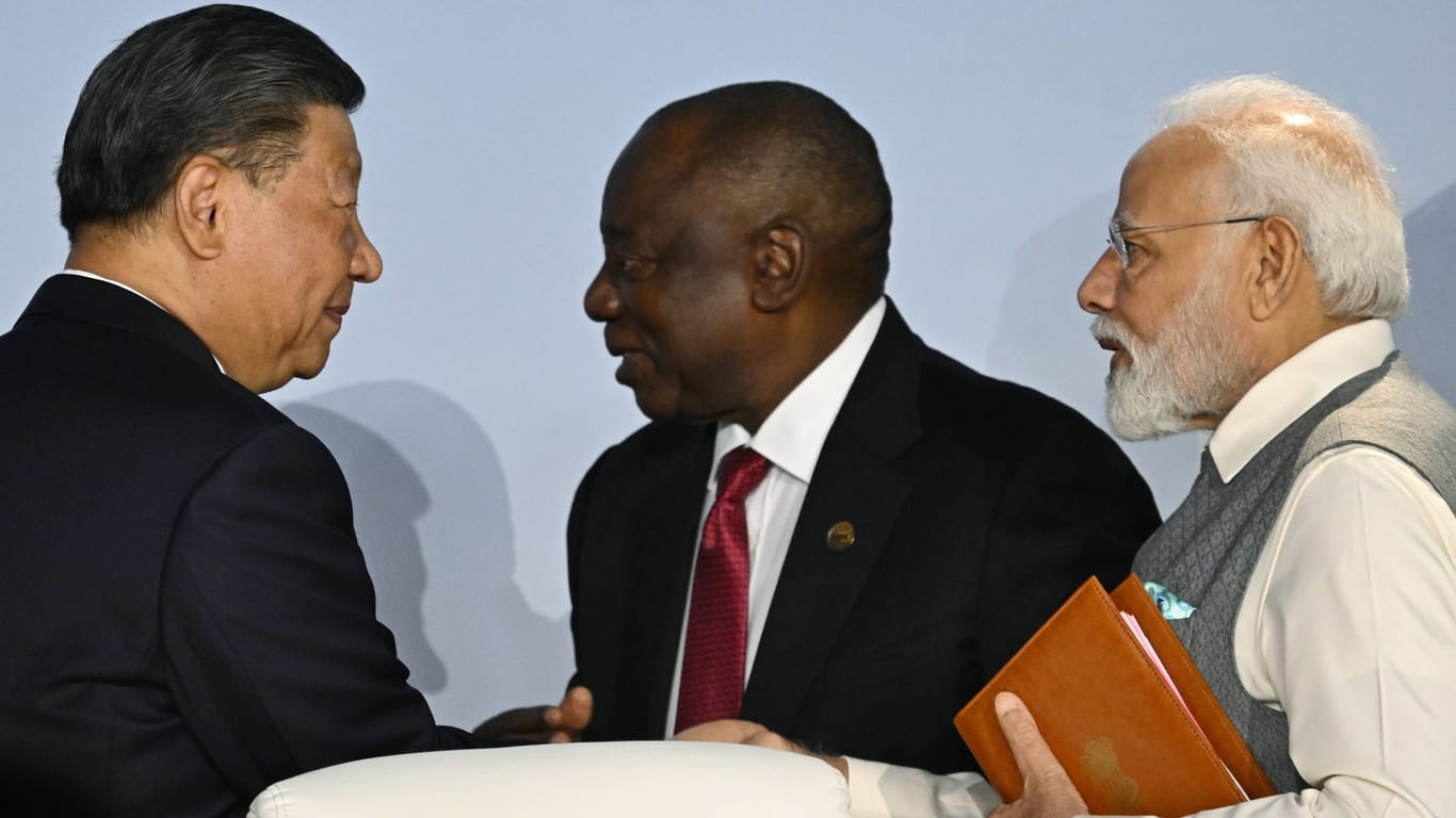 Treffen von Modi und Xi in Südafrika: Die Spannungen zwischen Indien und China haben in den vergangenen Jahre zugenommen.
