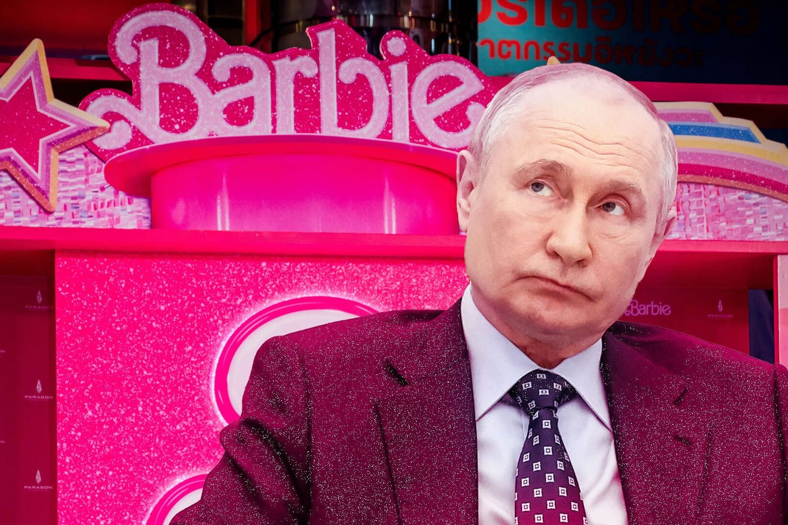 Wladimir Putin und Film "Barbie": Auch die Menschen in Russland wollen den Streifen sehen.