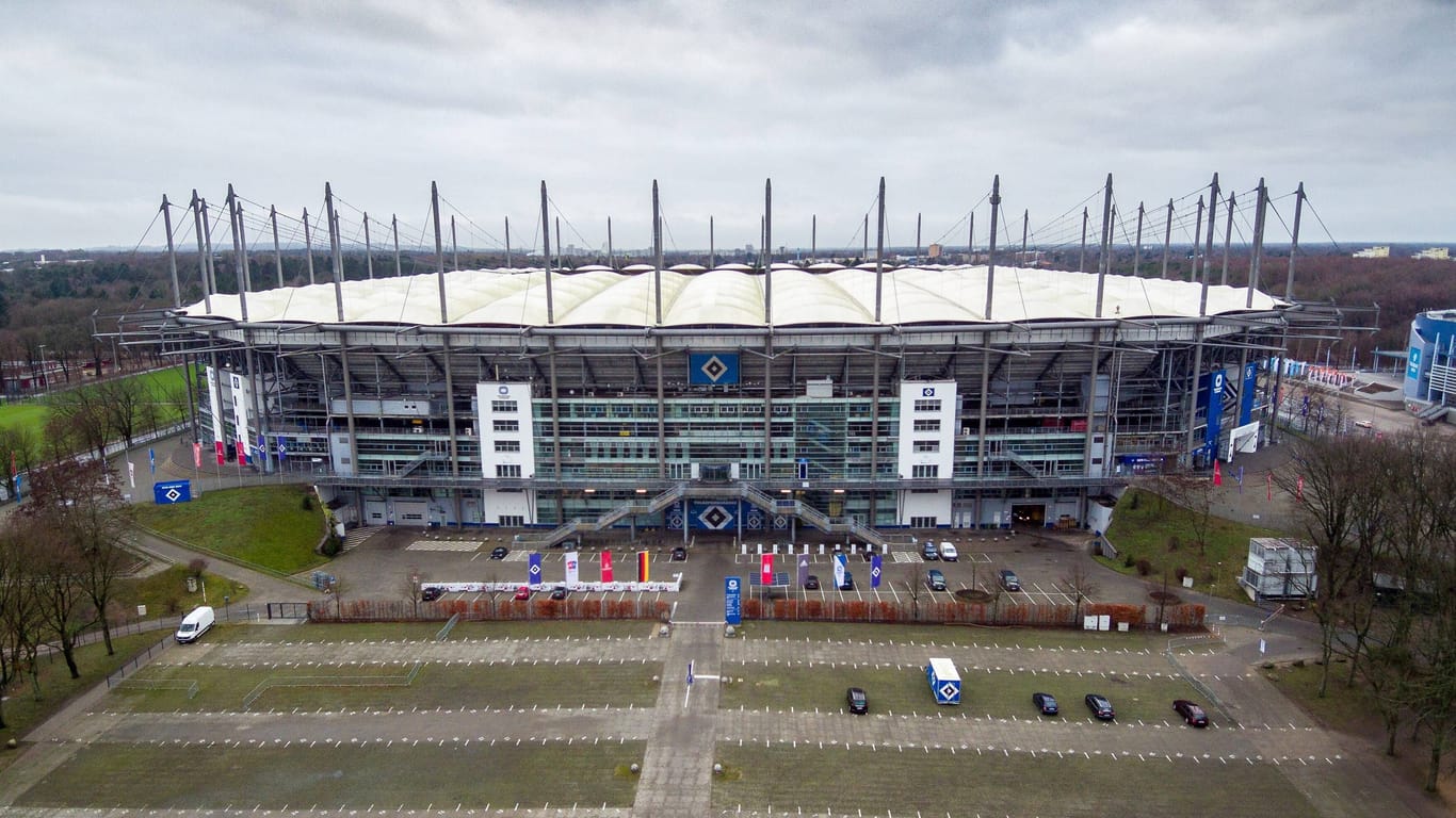 Das Volksparkstadion in Hamburg: Der ukrainische Klub Schachtar Donezk hält hier seine Champions-League-Spiele ab.
