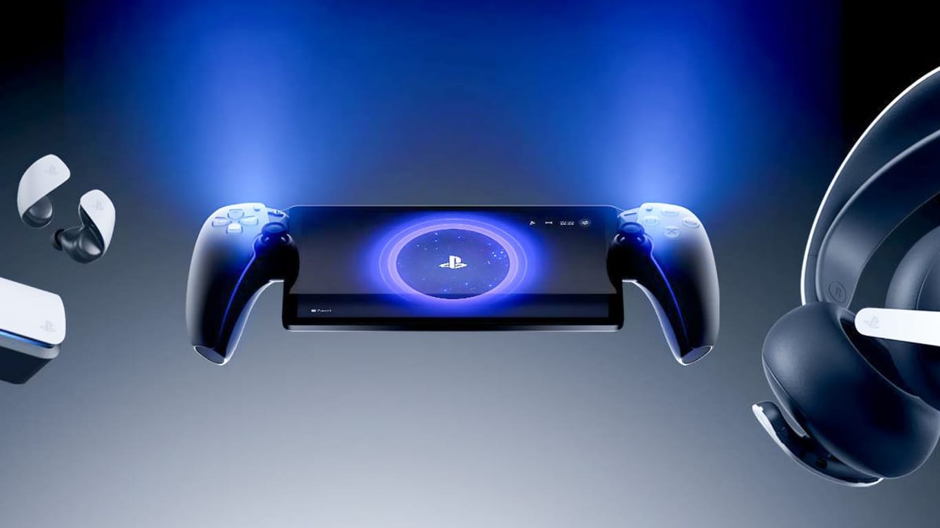 Die Playstation Portal: So soll die neue Handheld-Konsole aussehen.