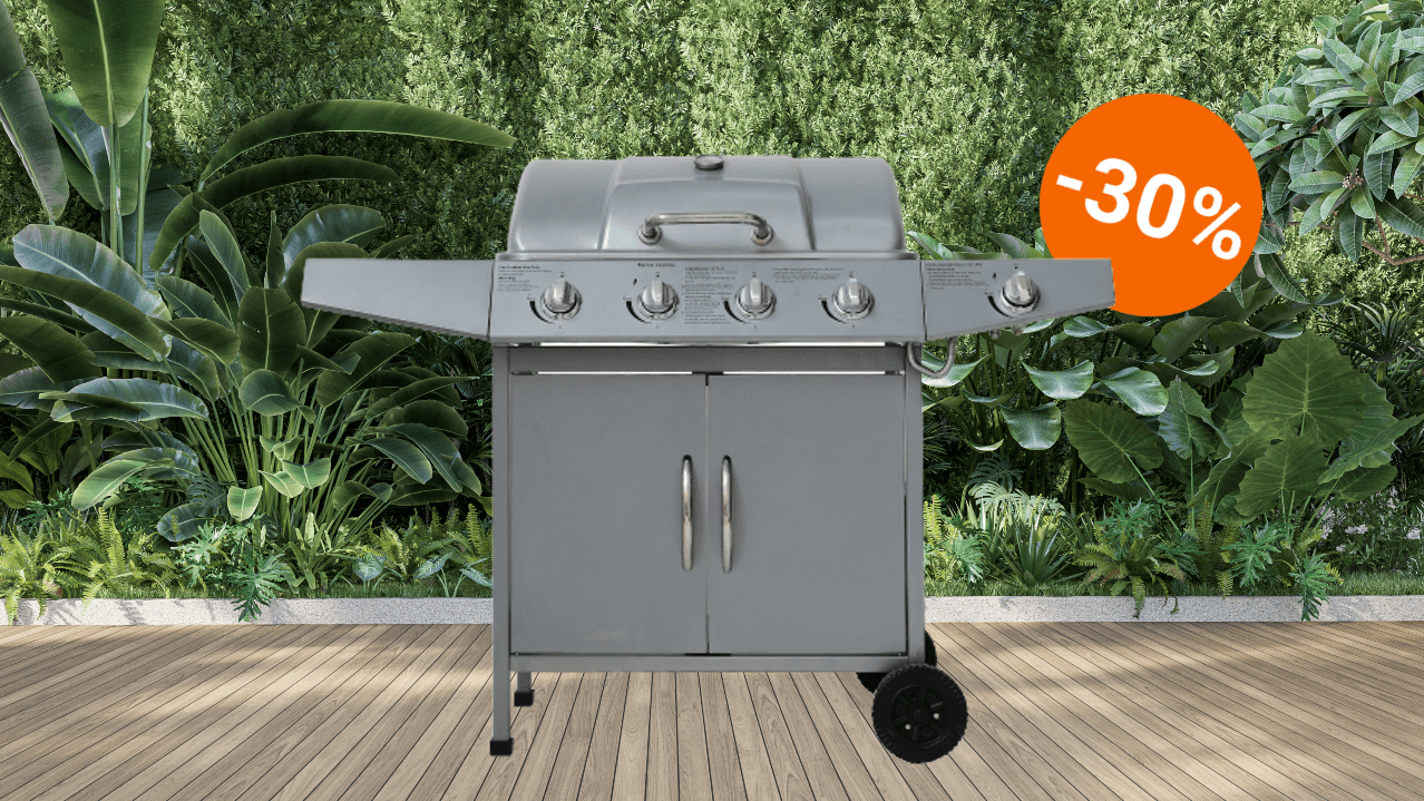 Angebot bei Netto: Sichern Sie sich diese Woche einen Gasgrill, eine Heißluftfritteuse oder einen Chefsessel zu Top-Preisen.