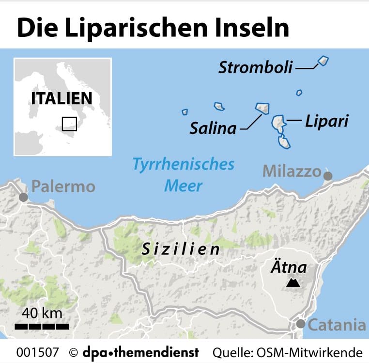 Vulkan-Archipel: Die nördlich von Sizilien gelegenen Liparischen Inseln entstanden durch vulkanische Aktivitäten.