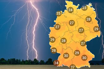 Unwetter und Hitze in Deutschland