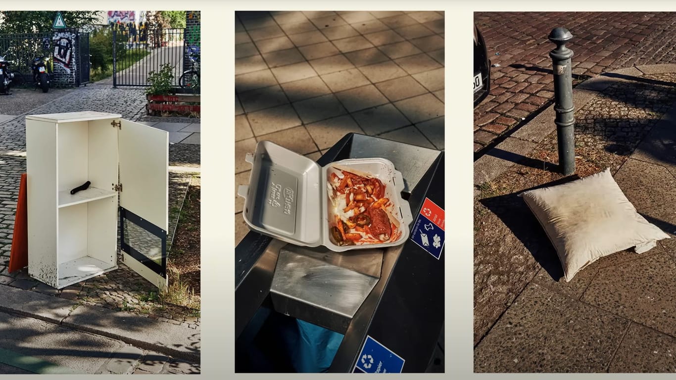 Müll auf Berliner Straßen: Die Kitas in Berlin werben um Erzieher - mit einem kuriosen Video.