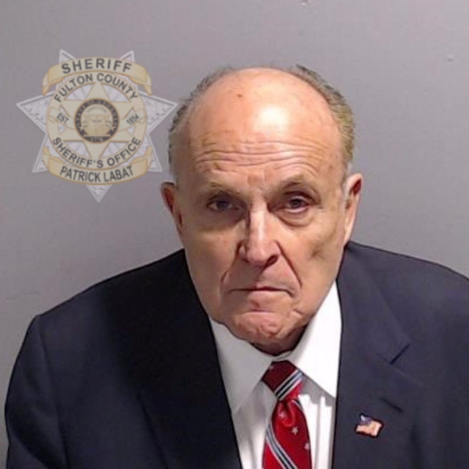 Rudy Giuliani: Der Ex-Trump-Anwalt stellte sich am Mittwoch den Behörden.